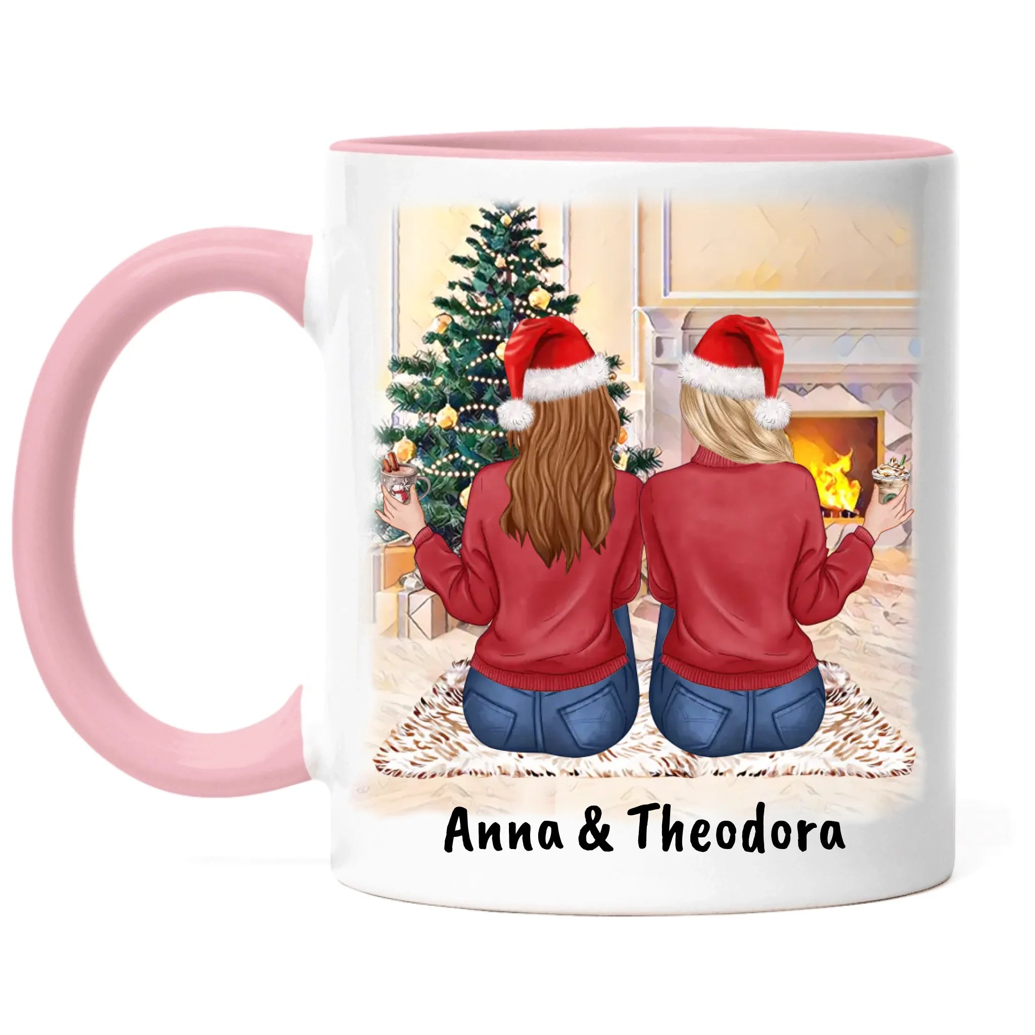 Tasse Beste Freundinnen Personalisiert Weihnachten Beste Freundin Weihnachtstasse mit Name Xmas Geschenk Freundinnengeschenk