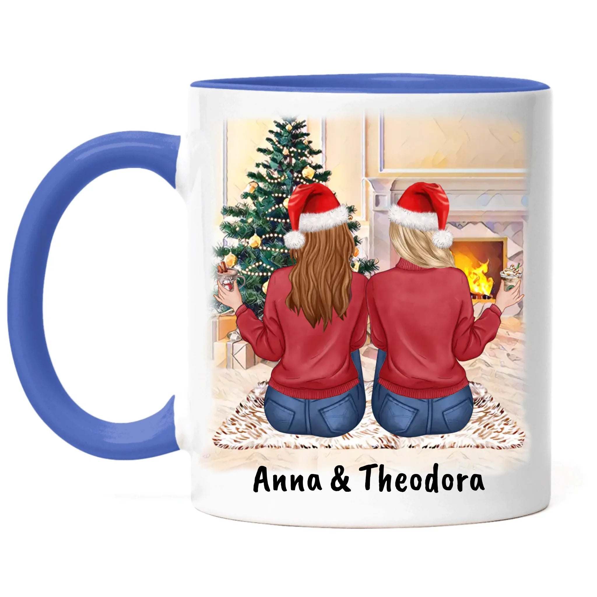 Tasse Beste Freundinnen Personalisiert Weihnachten Beste Freundin Weihnachtstasse mit Name Xmas Geschenk Freundinnengeschenk
