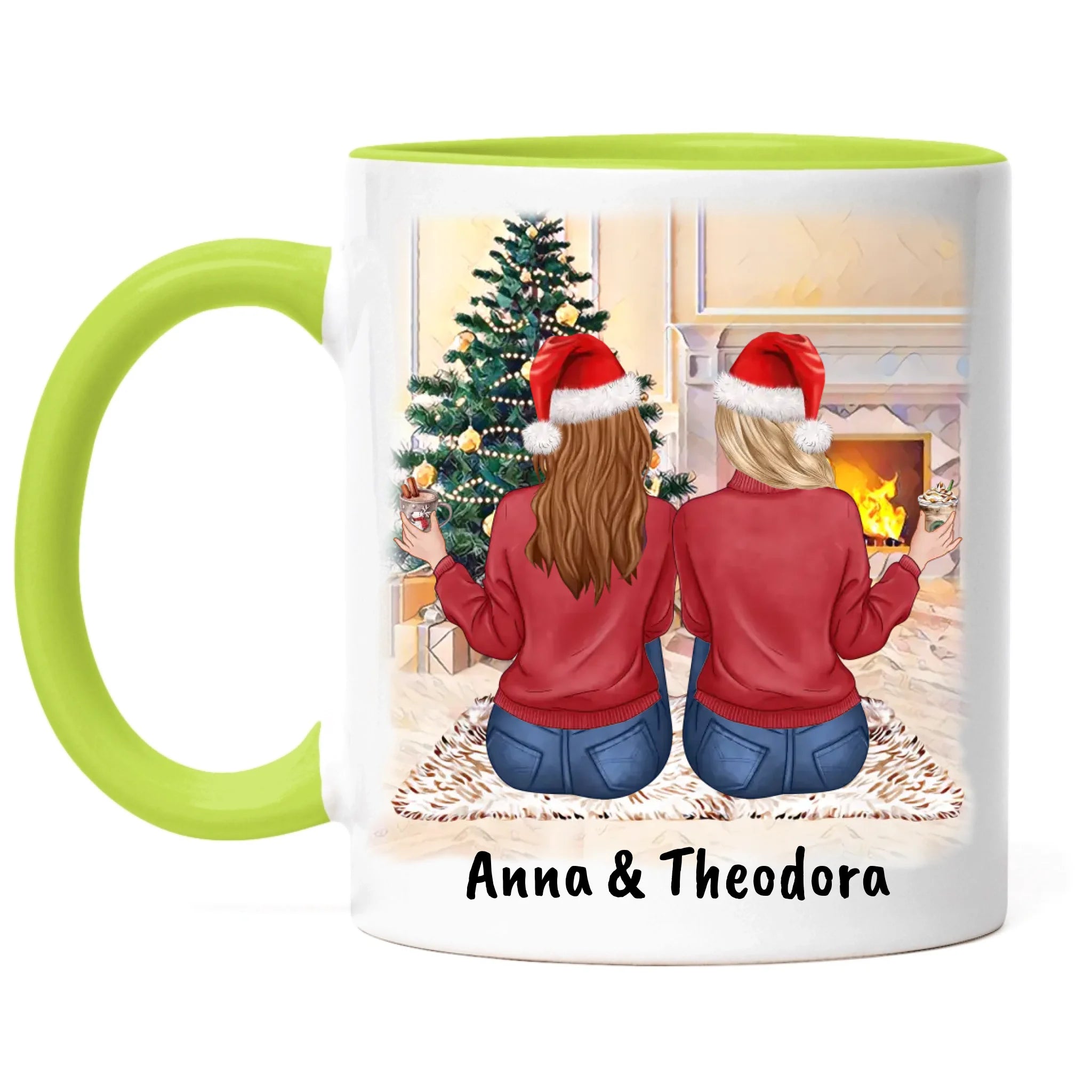Tasse Beste Freundinnen Personalisiert Weihnachten Beste Freundin Weihnachtstasse mit Name Xmas Geschenk Freundinnengeschenk
