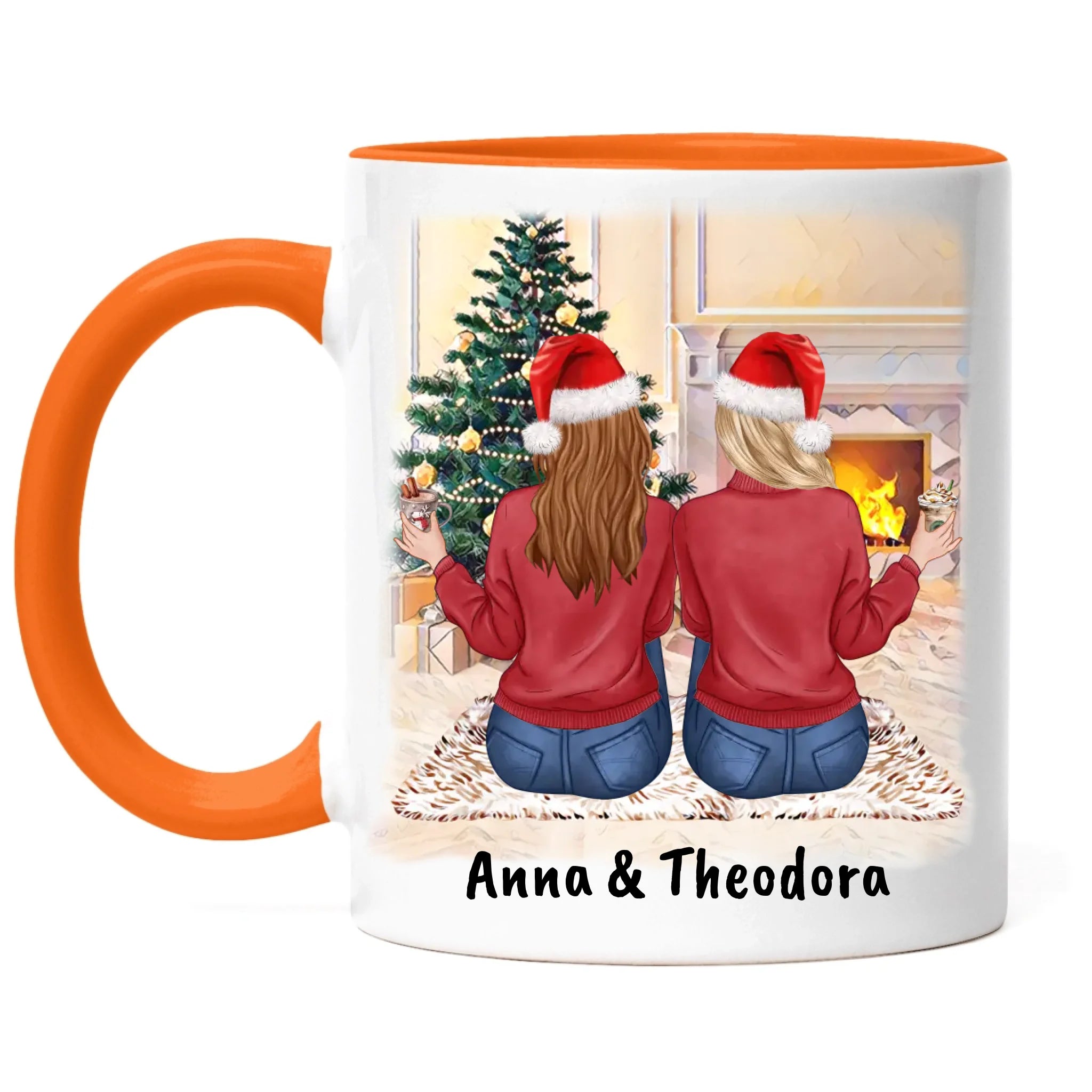 Tasse Beste Freundinnen Personalisiert Weihnachten Beste Freundin Weihnachtstasse mit Name Xmas Geschenk Freundinnengeschenk