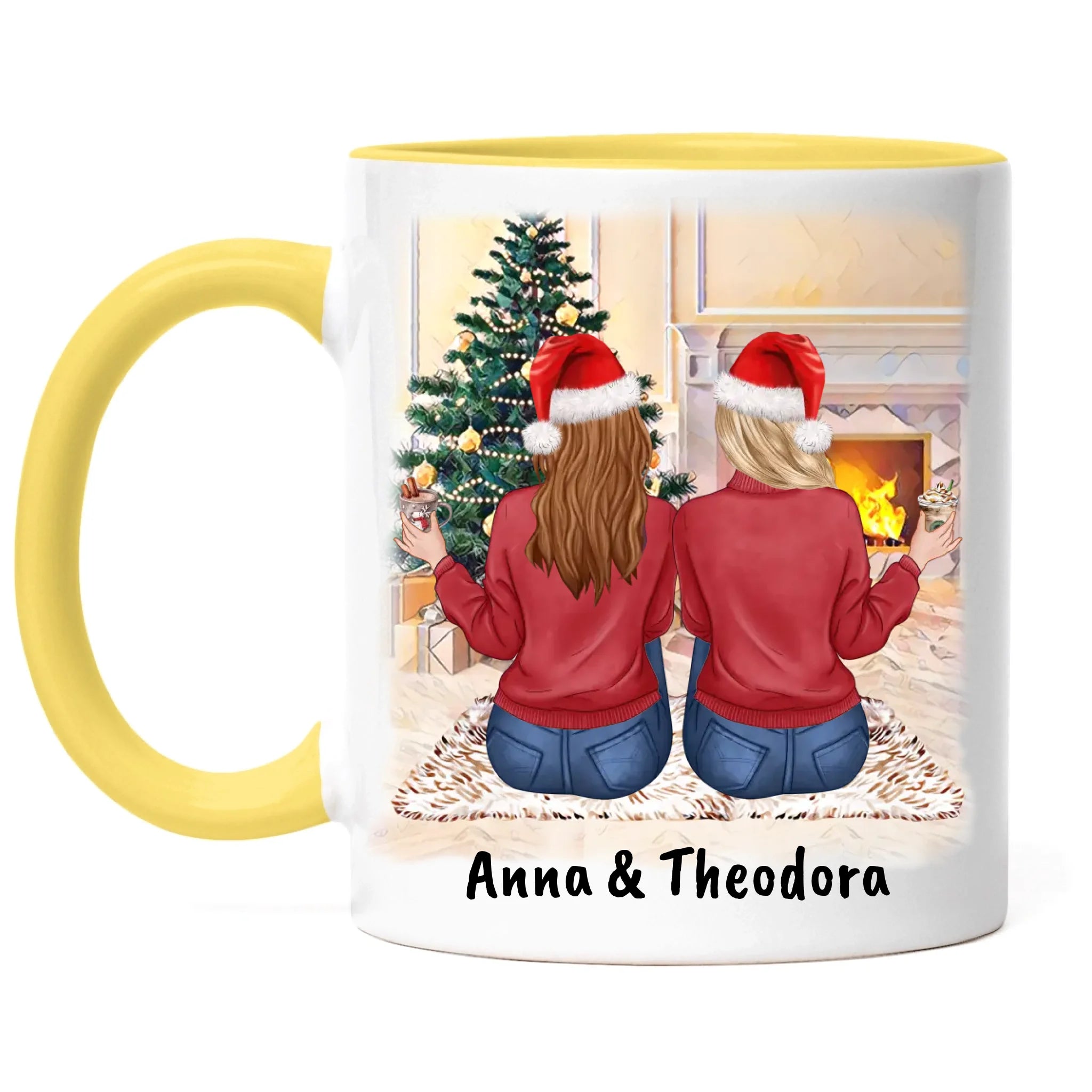 Tasse Beste Freundinnen Personalisiert Weihnachten Beste Freundin Weihnachtstasse mit Name Xmas Geschenk Freundinnengeschenk
